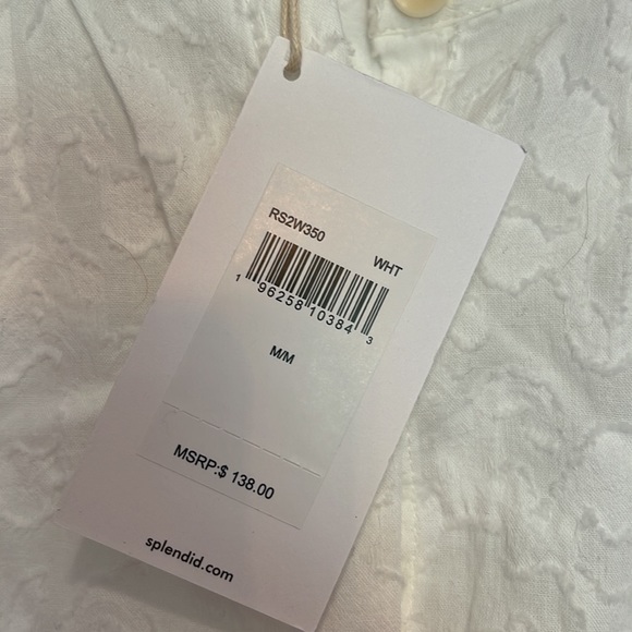 Splendid NWT Button Front Blouse. - Picture 4 of 5